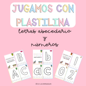 Plastilina: Letras y números