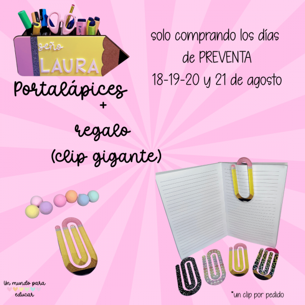 Pack regalo caja + portalápices + llavero - Imagen 3